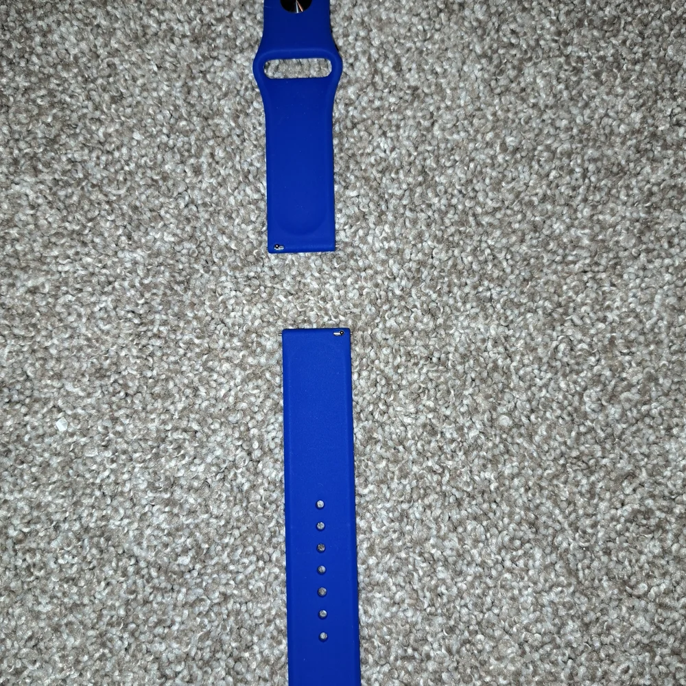 Blue Silicone Watch Band